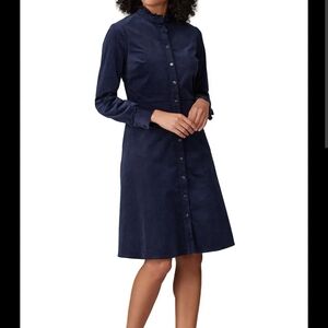 Draper James Navy Courderoy Dress